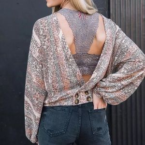 Willow & Root Pink Cheetah Top